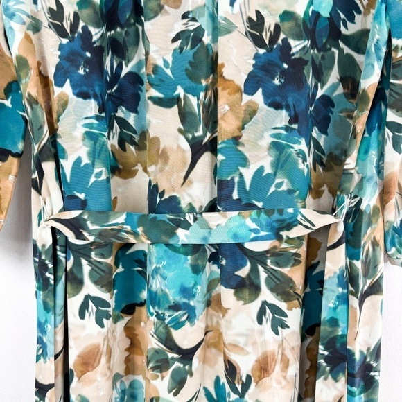 Tyler Boe Petra 100% Silk Floral 3/4 Sleeve Dress Sz 6 - Picture 9 of 16